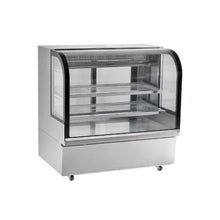 505L Refrigerated Bakery Display Showcase 18 Cu.Ft. Commercial Glass Display Case with LED Lighting Downdraft Cooling & Casters