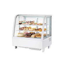 3.5 Cu. Ft. Curved Glass Countertop Refrigerated Display Case for Bakery & Dessert Shops