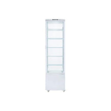 278L Square Pastry Display Case 5 Shelf Refrigerated Cake Display Cooler with LED Lighting