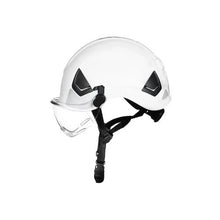 Type 1 Class C Industrial Safety Helmet with Visor ANSI/ISEA Z89.1 ABS Hard Hat with 6-Point Ratchet Suspension Adjustable Vented Construction Helmet