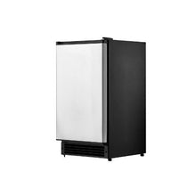 Compact 15 Lb/24H Built-In Under Counter Ice Maker with Reversible Stainless Steel Door for Commercial Home Kitchen