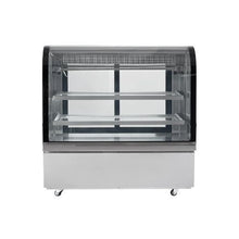 505L Refrigerated Bakery Display Showcase 18 Cu.Ft. Commercial Glass Display Case with LED Lighting Downdraft Cooling & Casters