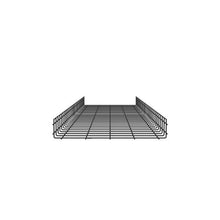 Steel Powder Finish Wire Basket Tray Black PWB4X24BL