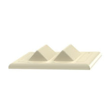 4 Port Sloped Vertical Faceplate With Label Pocket Electric Ivory NK4VSFEI
