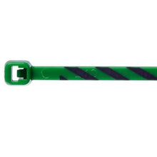 Cross Section Miniature Striped Premium Cable Tie Green With Violet PLT1M-L5-7 (Pack of 50)