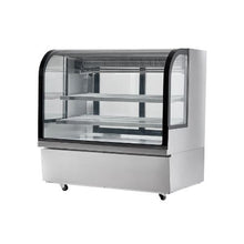 505L Refrigerated Bakery Display Showcase 18 Cu.Ft. Commercial Glass Display Case with LED Lighting Downdraft Cooling & Casters