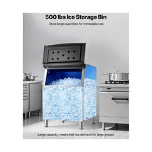 Stainless Steel 500 lb Modular Ice Storage Bin with Anti-Slip Adjustable Feet