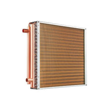 20 x 20 Inch Water-to-Air Heat Transfer Coil, 3-Row Copper Tube Design with Aluminum