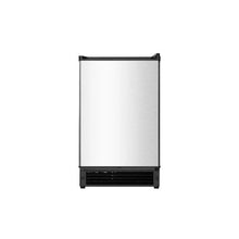 Compact 15 Lb/24H Built-In Under Counter Ice Maker with Reversible Stainless Steel Door for Commercial Home Kitchen