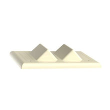 4 Port Sloped Vertical Faceplate With Label Pocket Electric Ivory NK4VSFEI