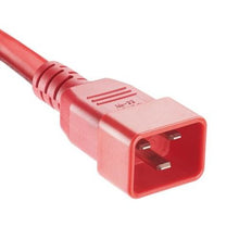Non Locking IT Power Cord IEC C20 to IEC C19 Red NPCB01-X