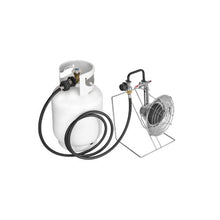 Adjustable 18,000 BTU Single Head Propane Radiant Heating Burner for Garage, Patio, and Outdoor Use
