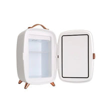 Compact 6L Luxury Cosmetic Refrigerator with LED Lighting Mirror for Skincare, Masks & Drinks