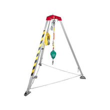 Heavy Duty Confined Space Tripod Rescue Kit with 1,800 lbs Winch, 8 ft Support Legs & 98 ft Cable for Rescue Operations