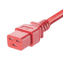 Non Locking IT Power Cord IEC C20 to IEC C19 Red NPCB01-X