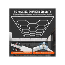 6500K 14 Grid Systems Ultra Brigh Honeycomb LED Garage Ceiling Lighting Fixture Kit
