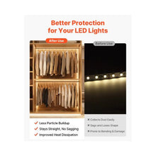 6.6 ft V-Shape LED Aluminum Channel with Cover & Clips for Under-Cabinet Lights (10-Pack)