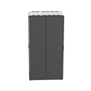 Steel N-Type Cabinet Door Split Dual Hinged Black N8512BC