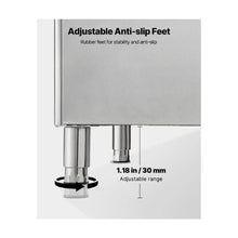 Stainless Steel 500 lb Modular Ice Storage Bin with Anti-Slip Adjustable Feet