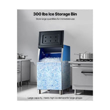 High Capacity 300 lbs Commercial Ice Storage Bin Stainless Steel for Bars, Cafes & Hotels