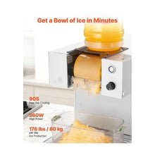 176 LBS/24H Commercial Automatic Snowflake Ice Maker Machine with Water Tank for Home & Commercial Use