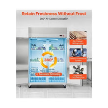 32.1 Cu.Ft. Professional 48 Inch Commercial 2 Door Commercial Refrigerator with Auto Defrost & Adjustable Shelves