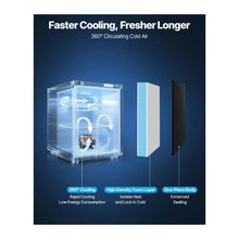 1.6 Cu.Ft Small Compact Refrigerator with Freezer Reversible Door and Adjustable Shelf for Office, Dorm Room & Home