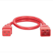 Non Locking IT Power Cord IEC C20 to IEC C19 Red NPCB04-X