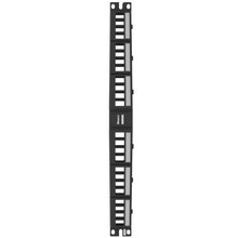 24 Port Unshielded Front Access Angled Patch Panel With Label Pocket Black NKFPAL24