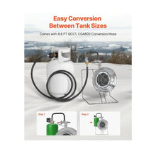 Adjustable 18,000 BTU Single Head Propane Radiant Heating Burner for Garage, Patio, and Outdoor Use