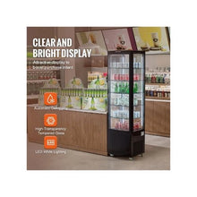 Commercial 9.8 Cu.Ft. Bakery Refrigerated Display Cabinet with LED Lighting & Air Cooling