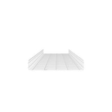 Steel Powder Finish Wire Basket Tray White PWB4X24WH