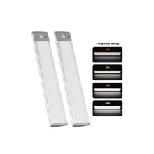 Magnetic Wireless Motion Sensor Rechargeable LED Cabinet Lights with Remote 2 PCS