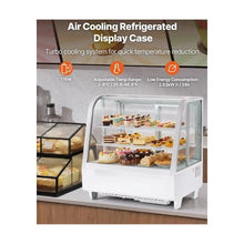 3.5 Cu. Ft. Curved Glass Countertop Refrigerated Display Case for Bakery & Dessert Shops