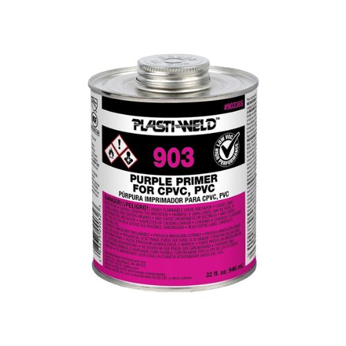 1 Quart Heavy Duty Purple Primer For PVC Joints Purple G90336S