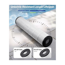 High Efficiency 525 Sq. Ft. Swimming Pool Filter Cartridge Replacement 4 x 130 Sq. Ft. Spa & Hot Tub Filter Elements Compatible with Pentair CCP520