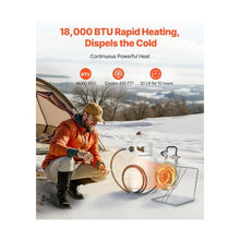 Adjustable 18,000 BTU Single Head Propane Radiant Heating Burner for Garage, Patio, and Outdoor Use