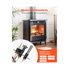 Gas Fireplace Pilot Burner Assembly Kit for Lennox, Superior, and Astria Models Black