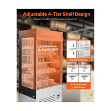 Commercial Air Curtain Display Cooler 18.4 Cu.Ft. Open Shelf Refrigerator for Stores & Restaurants