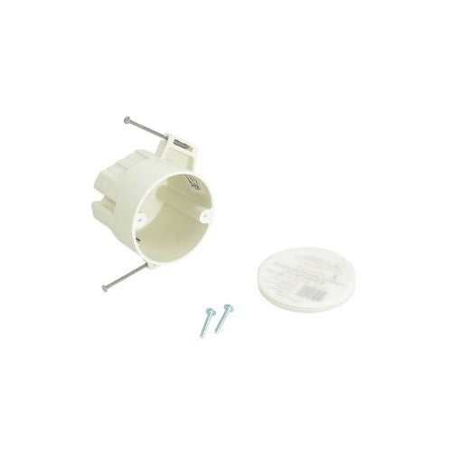 Fiberglass Nail On Round Fan Support Electrical Junction Box Off White 9335-NKFR (Pack of 50)