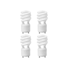 13W Compact Eco-Friendly Fluorescent Spiral Bulbs 900 Lumens Warm White 4 Pack