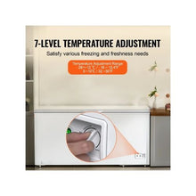 17.2 Cu.Ft Commercial Chest Freezer Energy Efficient Deep Storage Freezer with Adjustable Temperature Control White