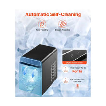 37 Lbs/24H Portable Chewable Ice Maker Self Cleaning Countertop Pebble Ice Maker for Daily Use