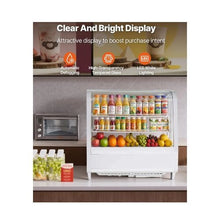 3.5 Cu. Ft. Curved Glass Countertop Refrigerated Display Case for Bakery & Dessert Shops