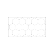 66,300LM Professional Honeycomb Modular Hexagon LED Ceiling Lights Fixture 15 Panel Setup