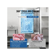 High Efficiency Commercial Shock Freezer & Blast Chiller 370 L Capacity Food Preservation System