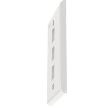3 Port Single Gang Flush Mount Vertical Faceplate White NK3FNWH
