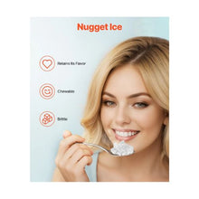 37 Lbs/24H Portable Chewable Ice Maker Self Cleaning Countertop Pebble Ice Maker for Daily Use