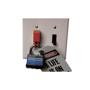 Nylon Toggle Switch Lockout For Switch Faceplates Red PSL-WS