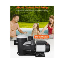 High-Performance 2.0 HP 220V Single-Speed Above Ground Swimming Pool Pump with 135 GPM Maximum Flow